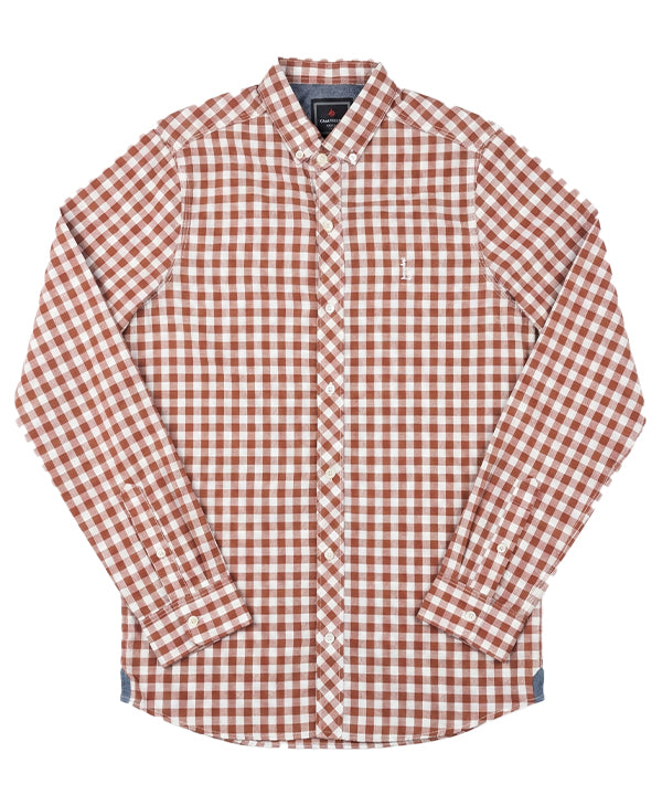 Men's Casual Shirt - Shc-1488 Rust Chk