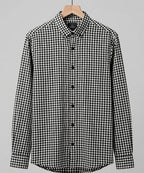 Men's Over Size Casual Shirt - Black Chk Shc-1933 ORG