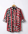 Men's Casual Shirt - Shc-1227 White Red