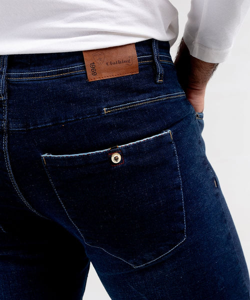 HR Clothing Men's Denim - Blue JP-1757