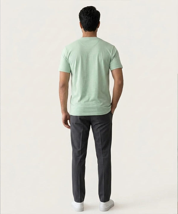 HR Clothing Men’s L-Green Basic T-Shirt – TSH-7207