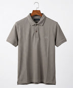 A|X Logo Self-Textured Polo T-Shirt TSH-7163 Grey
