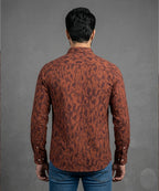 Men's Casual Shirt - Shc-1974 Printed Maroon (ORG)