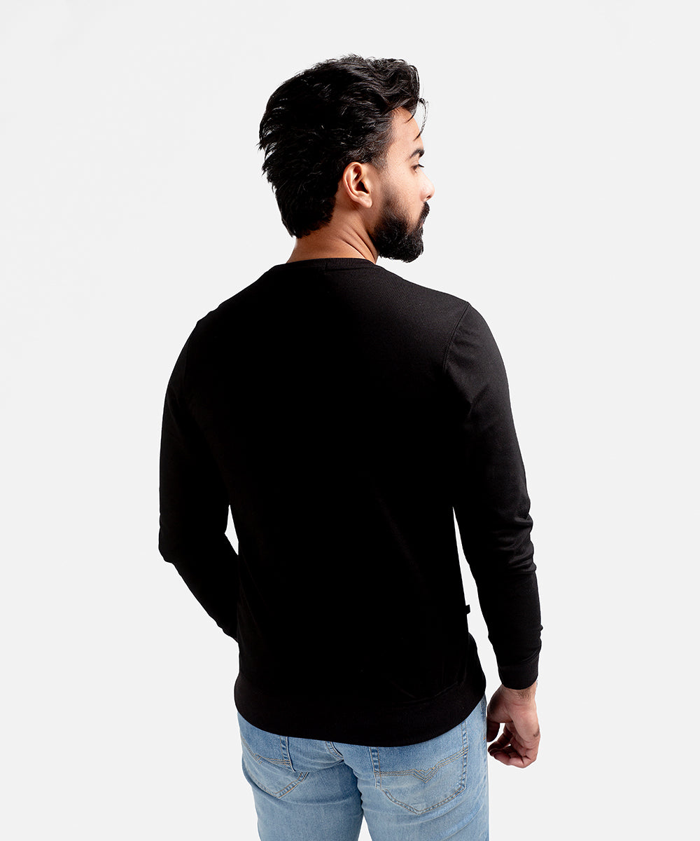 Men's Sweat Shirt - Black H