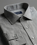 Men's Dress Shirt - Grey Stripe Dsh-0287