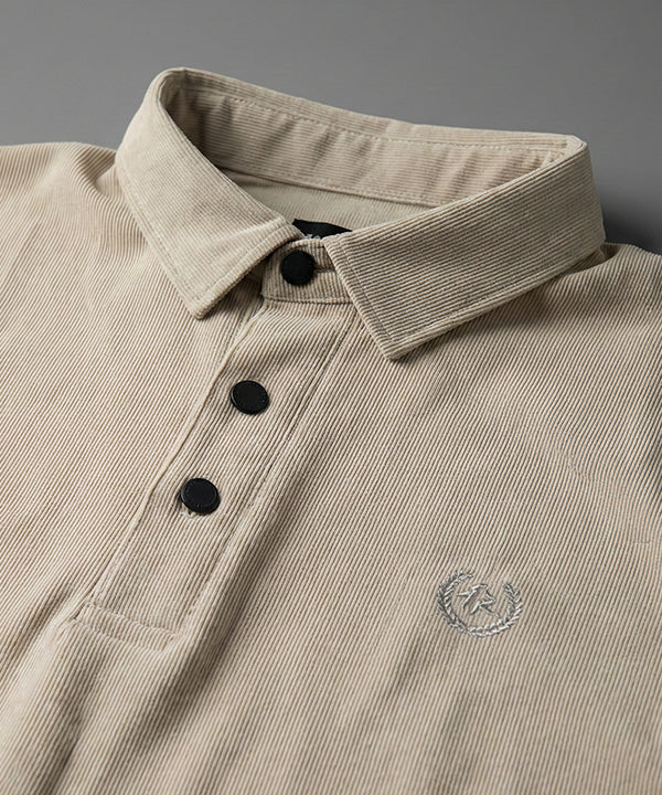 Men's T-Shirt Polo Collar L Coffee Tsh-5923