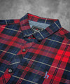 Men's Casual Shirt - Shc-1488 Red Chk A