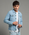 HR Clothing Men's Denim Jacket - Ice Blue