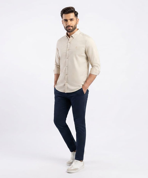 Men's Casual Shirt - Shc-1813 Beige (ORG-H)