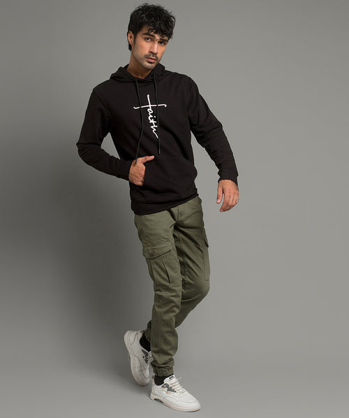 HR Clothing Men's Hoodie - Black TSH-5594
