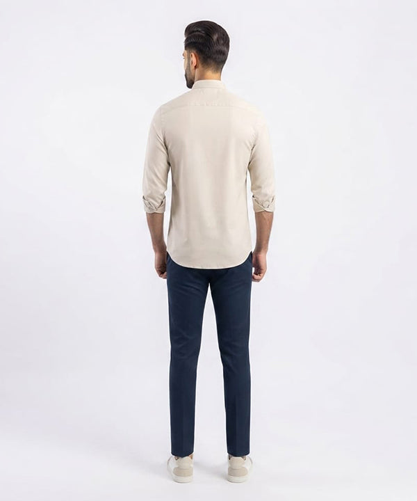 Men's Casual Shirt - Shc-1813 Beige (ORG-H)