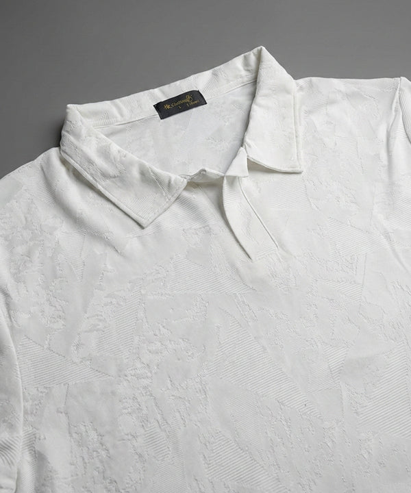 Men's T-Shirt Collar White Jhony Collar Tsh-7025