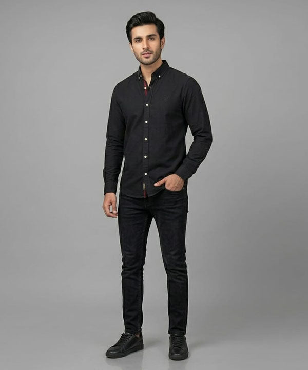 Men's Casual Shirt - Shc-1699 Black