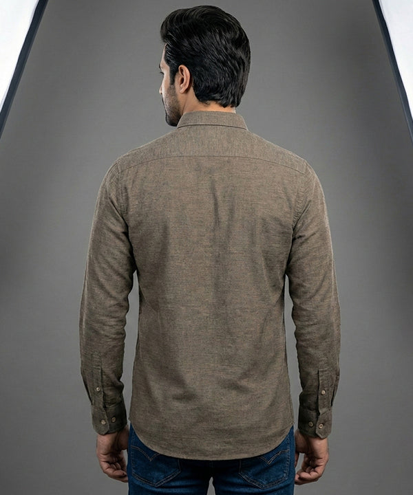 Men's Casual Shirt - Shc-1441 Mehendi