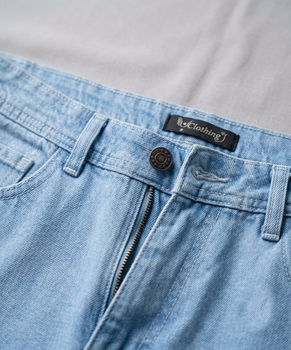 Boys Smart Baggy - L-Blue - Jeans - BJP-0318
