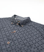 Men's Casual Shirt - Shc-1382 Texture Navy