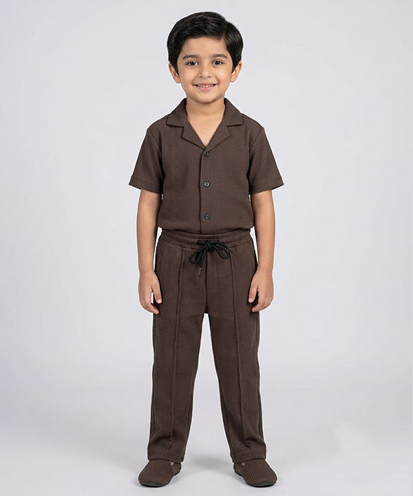 HR clothing Kids Thermal Co-Ord Set 0138/0116 - Coffee-Brown