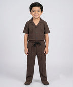 HR clothing Kids Thermal Co-Ord Set 0138/0116 - Coffee-Brown