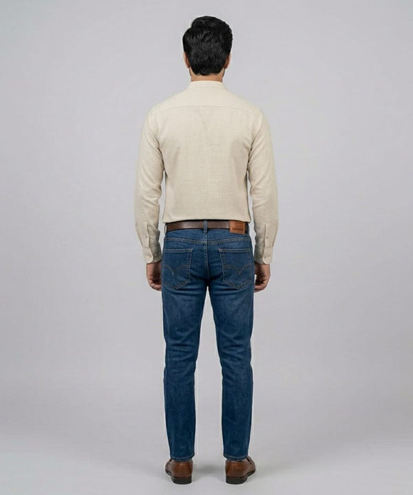Men's Casual Shirt - Shc-1385 Texture Beige