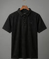 Men's T-Shirt Collar Black Tsh-5923