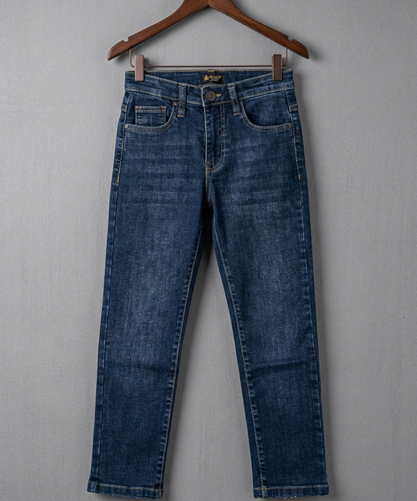 Boys Navy Blue Stretch Denim Jeans- Bjp-0301