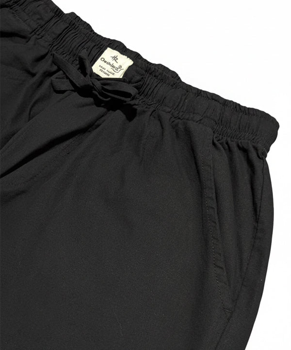 HR Clothing Men's Linen Trousers - Black LWR-0537