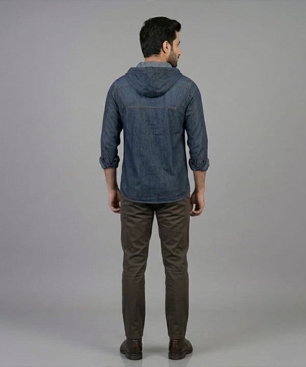 Men's Casual Shirt - Shc-1048 D-Navy