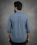 Men's Casual Shirt - Shc-1579 Blue Chk