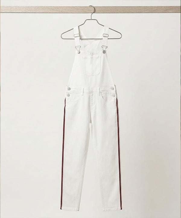 HR Clothing Women's Denim Rompers – White - DG-0008