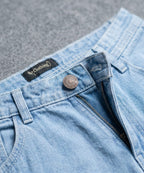 Men's Denim Smart Baggy Jeans - Ice-Blue - JP-2265