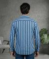 Men's Casual Shirt - Shc-0717 Blue Stripe