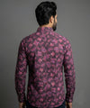 Men's Casual Shirt - Shc-0815 Maroon Floral