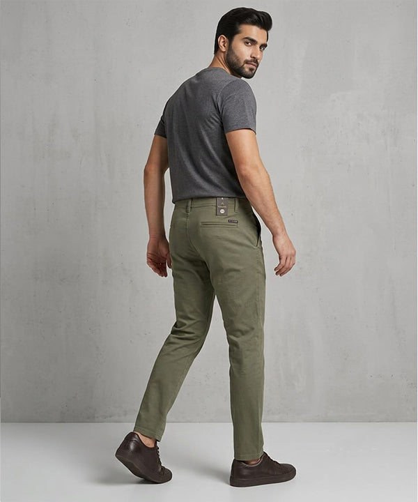 Men's Chino Straight Fit- Olive-Green CP-0555