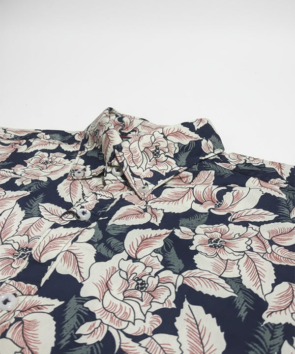 Men's Casual Shirt - Shc-1108 B/Beige Floral