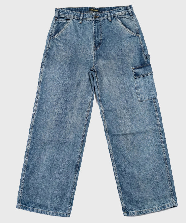 Men's Baggy Carpenter Denim - Wash Blue Jp-2080