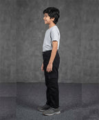 Boys Black Carpenter Straight Cargo jeans - Bjp-0300
