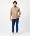 A|X Logo Self-Textured Polo T-Shirt TSH-7163 Beige