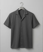 Men's Thermal Half sleves Shirt -D-Grey Shc-3086
