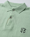 Premium Ribbed Collar Polo T-Shirt Pistachio TSH-7162