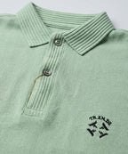 Premium Ribbed Collar Polo T-Shirt Pistachio TSH-7162