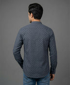 Men's Casual Shirt - Shc-1379 Texture Navy