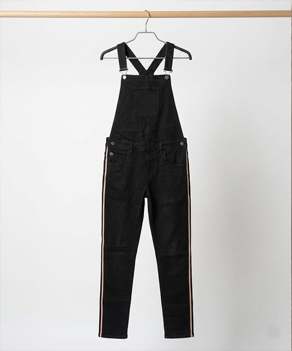 HR Clothing Women's Denim Rompers – Black - DG-0004