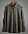 Men's Casual Shirt - Texture Black Shc-1971 Strech Fabric (ORG)