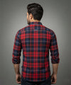Men's Casual Shirt - Shc-1488 Red Chk A