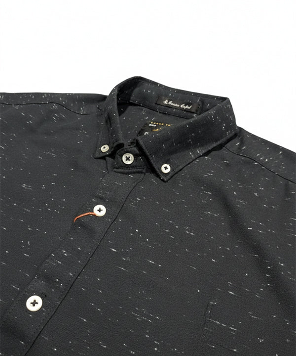 Men's Casual Shirt - Shc-1616 Black Dotted
