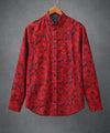 Men's Casual Shirt - Shc-1077 Red Floral