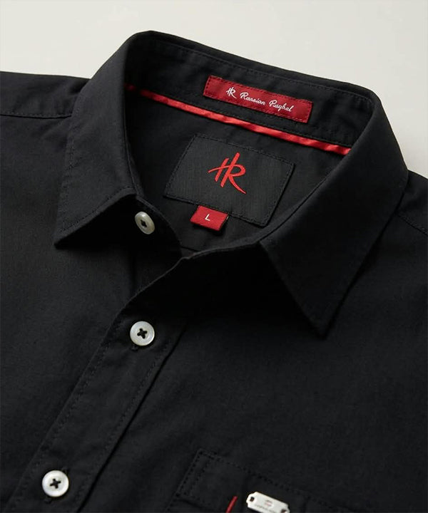 Men's Black Casual Shirt -Shc-1726 (ORG-H)