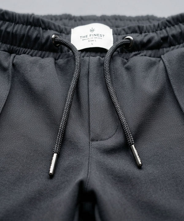 Kids Smart Baggy stretchable premium trouser Self Black Texture BLW-0136