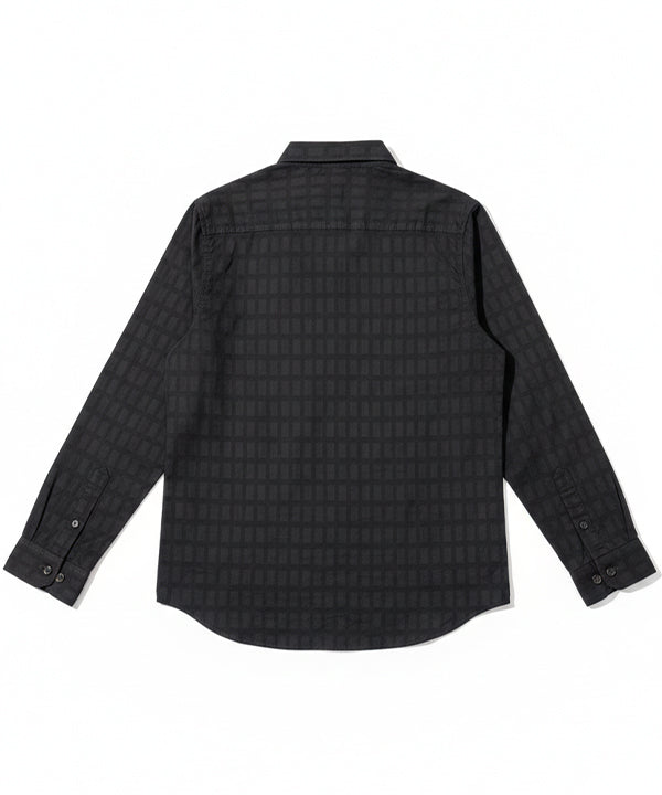 Men's Casual Shirt - Shc-1724 Texture Black