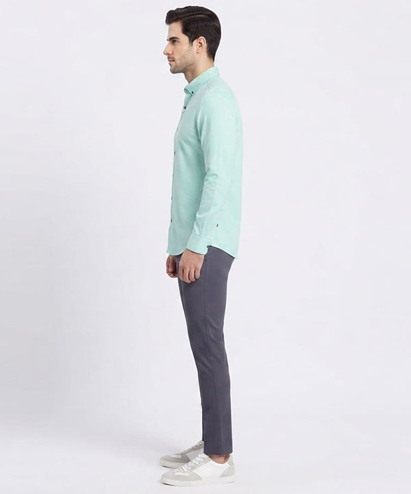 Men's Casual Shirt - Sea-Green Shc-2098 (ORG)